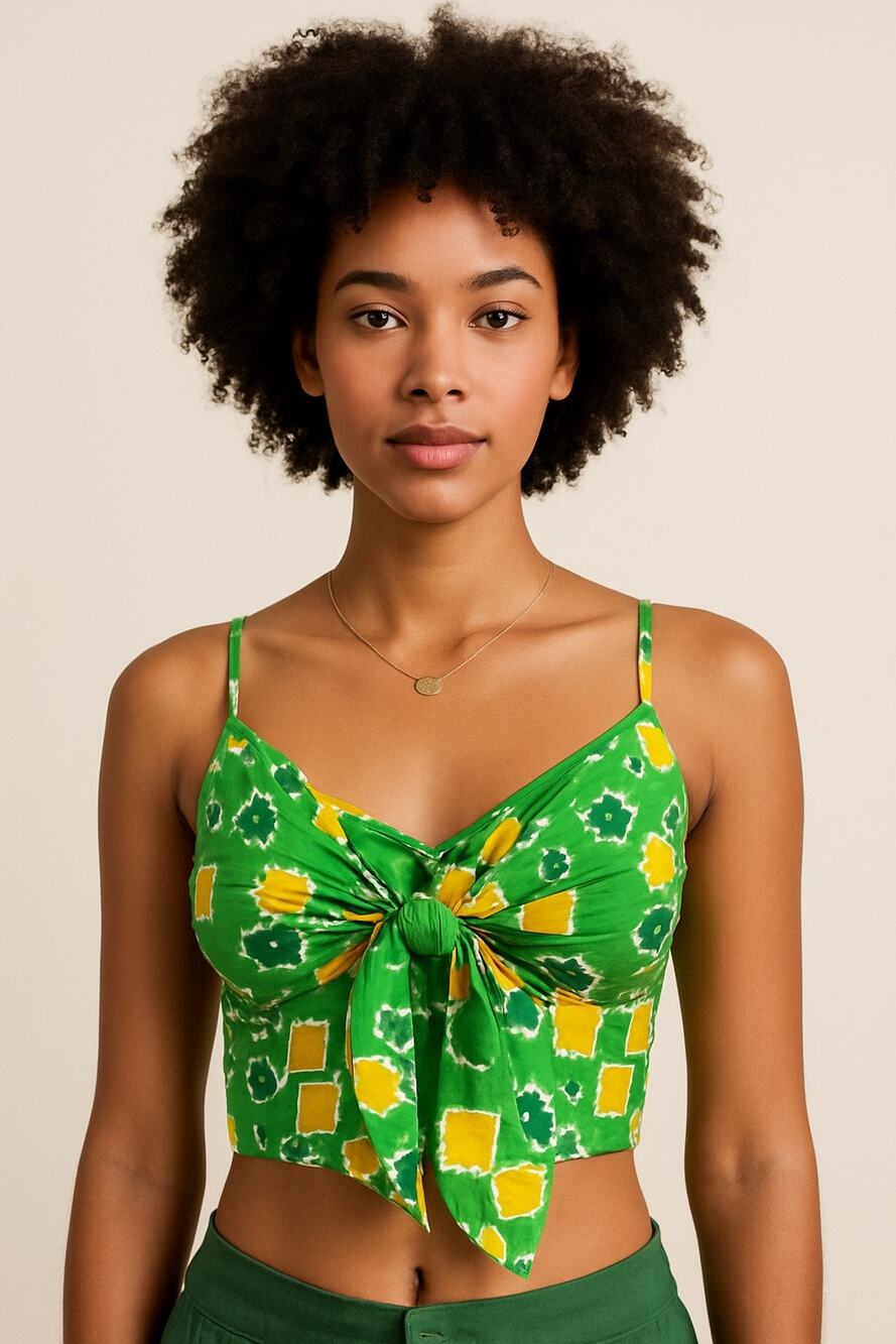 Aerie Front Tie Crop Top